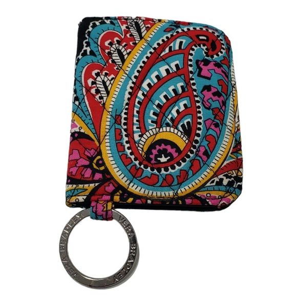 Vera Bradley Key Chain and Card / ID Holder; Approx. 4 x 3 - Picture 2 of 7